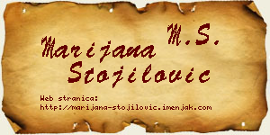 Marijana Stojilović vizit kartica